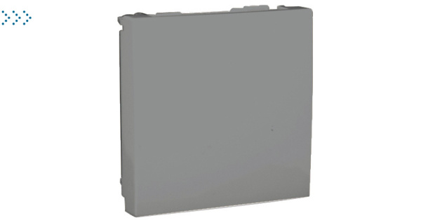 Заглушка - 2 модуля, алюминий Заглушка - 2 модуля, алюминий